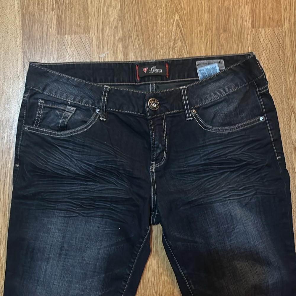 Mossimo & Guess Women's Blue and Dark Mid Rise Skinny & Boot Jean Set Waist 31 - Picture 11 of 15